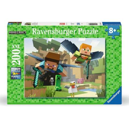 Minecraft Puzzle para niños XXL Animal Adventures (200 piezas