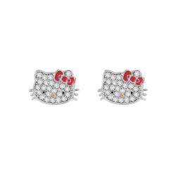 Pendientes Hello Kitty plata