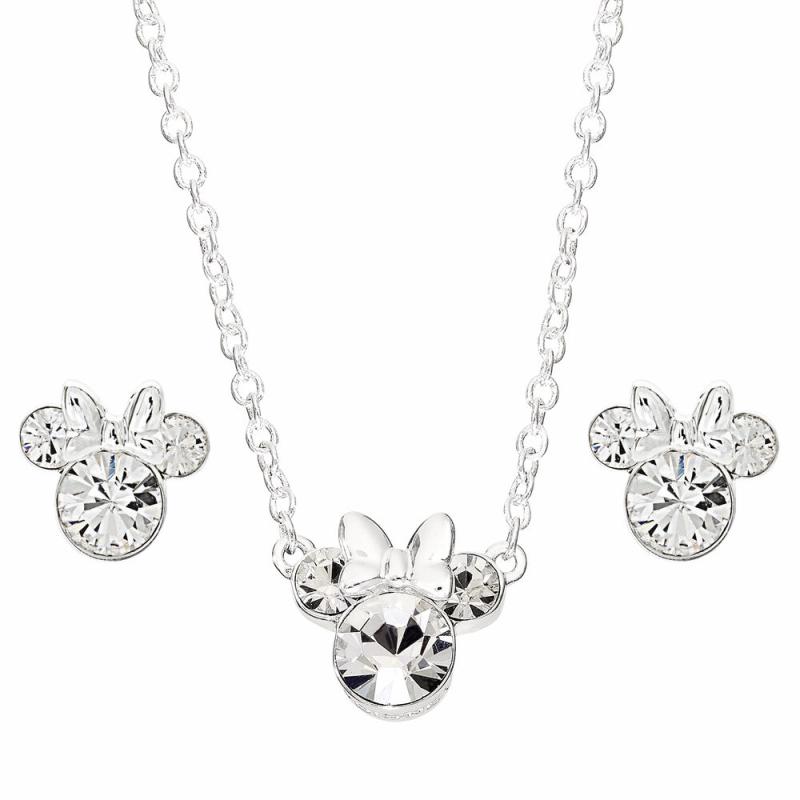 Set Colgante + pendientes Minnie Disney plata