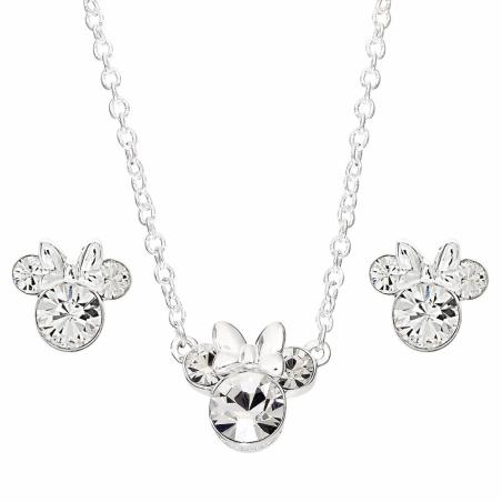 Set Colgante + pendientes Minnie Disney plata