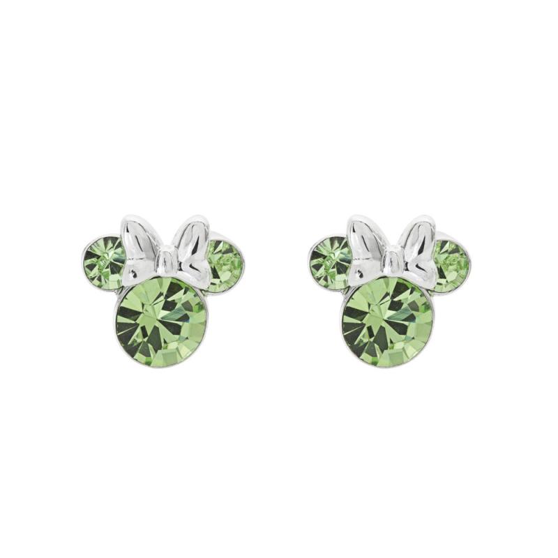 Pendientes Agosto Minnie Disney plata