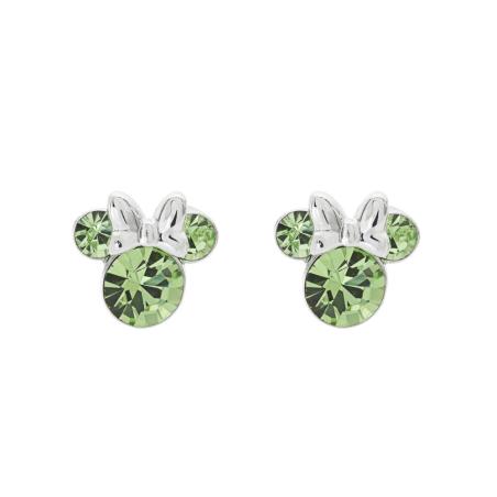Pendientes Agosto Minnie Disney plata