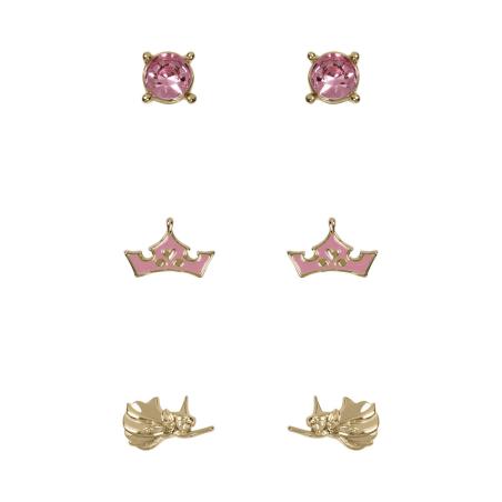 Set 3 Pares de pendientes Princesas Disney