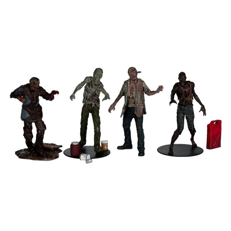 The Walking Dead Pack de 4 Figuras Walkers 13 cm
