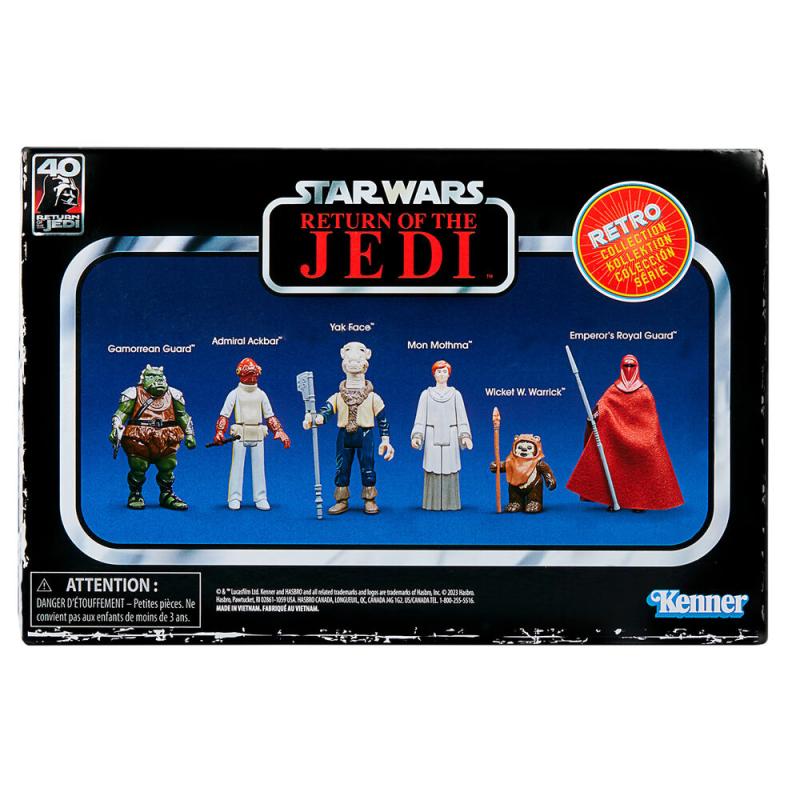 Set 6 figuras coleccion Retro Star Wars El Retorno del Jedi 9,5cm surtido