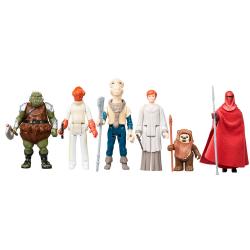 Set 6 figuras coleccion Retro Star Wars El Retorno del Jedi 9,5cm surtido
