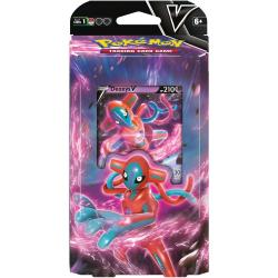 V Battle Deck juego cartas coleccionables Deoxys vs Zeraora Pokemon ingles
