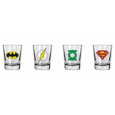 Set vasos chupito logos DC Comics