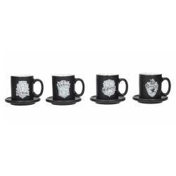 Set mini tazas espresso emblemas Harry Potter