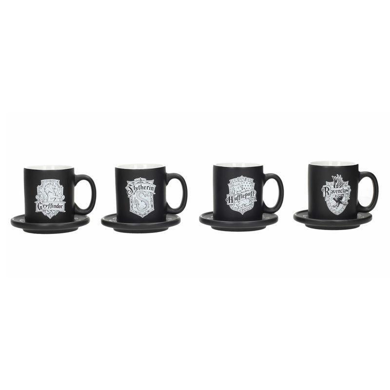 Set mini tazas espresso emblemas Harry Potter