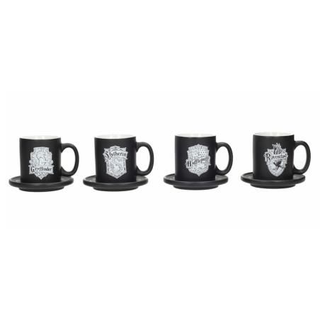 Set mini tazas espresso emblemas Harry Potter
