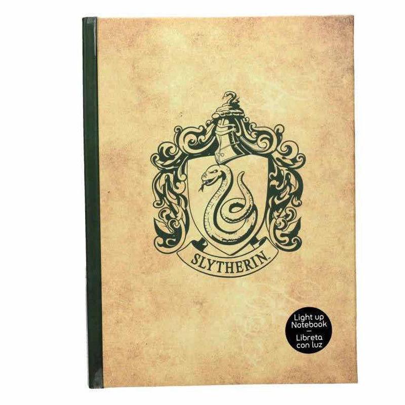 Cuaderno Slytherin Harry Potter con luz