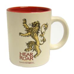 Taza ceramica Lannister Juego de Tronos roja