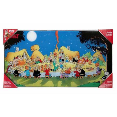 Poster cristal Asterix banquete