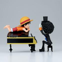 Figura Luffy &#38; Brook Word Collectable Stories One Piece 8cm