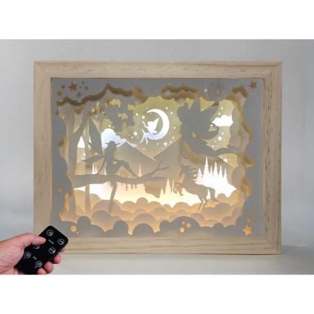 Lampara Hadas Magicas madera