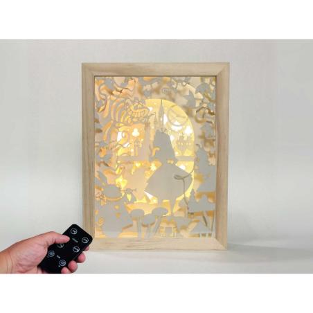 Lampara Alicia en el Pais de las Maravillas Disney madera