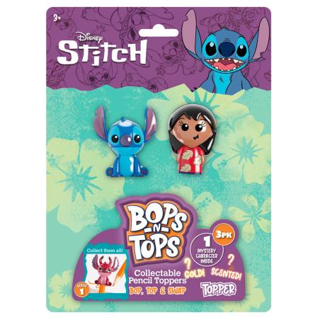 Blister 3 figuras decorativas lapices Stitch Disney