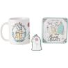 Set Taza + llavero + posavasos La Bella y la Bestia Disney