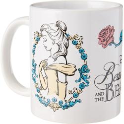 Set Taza + llavero + posavasos La Bella y la Bestia Disney