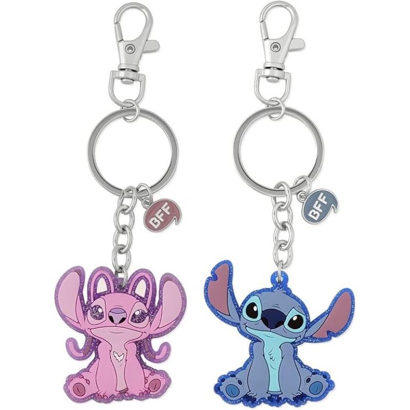 Set 2 Llaveros Angel &#38; Stitch Disney