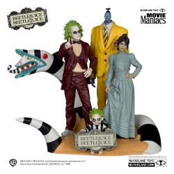 Beetlejuice Beetlejuice Pack de 4 Estatuas Movie Maniacs 15 cm