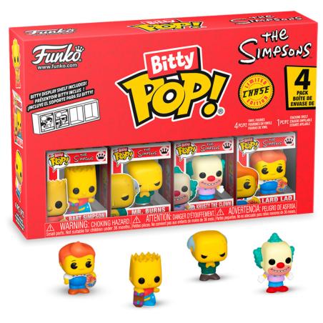 Blister 4 figuras Bitty POP Los Simpsons Bart