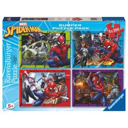 Puzzle Spiderman Marvel 4x100pzs