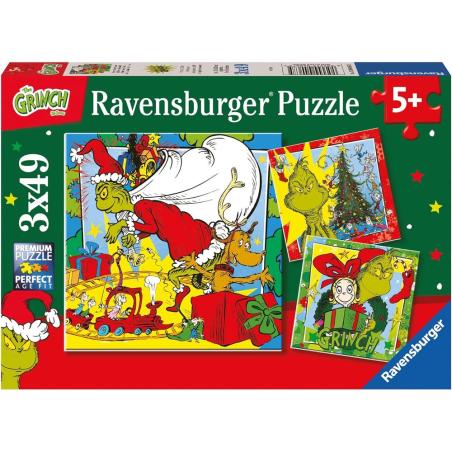 Puzzle El Grinch 3x49pzs