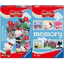 Multipack memory + 3 puzzles Hello Kitty