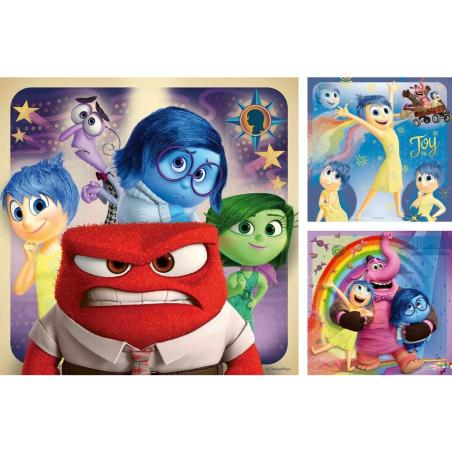 Puzzle Del Reves Disney Pixar 3x49pzs