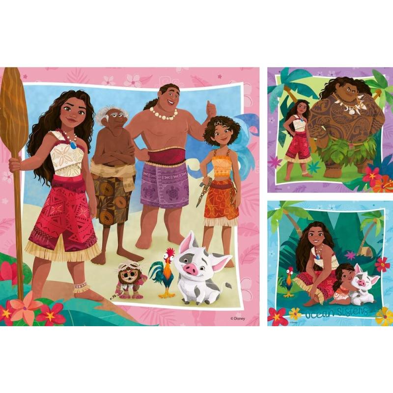 Puzzle Vaiana 2 Disney 3x49pzs