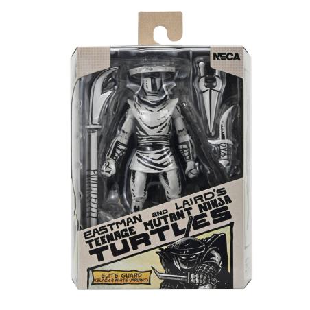 Figura Elite Guard Black & White Teenage Mutant Tortugas Ninja 18cm