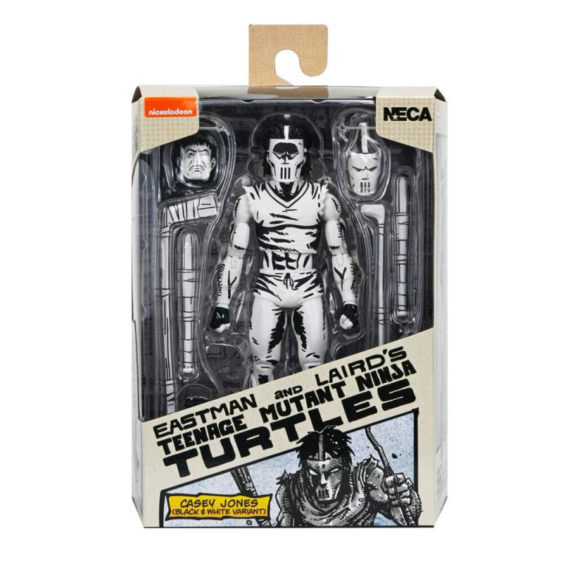Figura Casey Jones Black &#38; White Teenage Mutant Tortugas Ninja 18cm