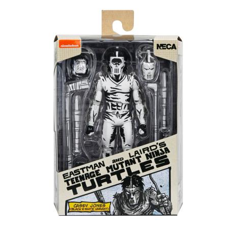 Figura Casey Jones Black &#38; White Teenage Mutant Tortugas Ninja 18cm