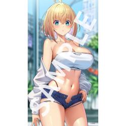 Original Character Statue PVC 1/6 Sophia F. Shirring Tube Top Ver. Illustration by Nadare Takamine Illustration by Daefny Bonus.