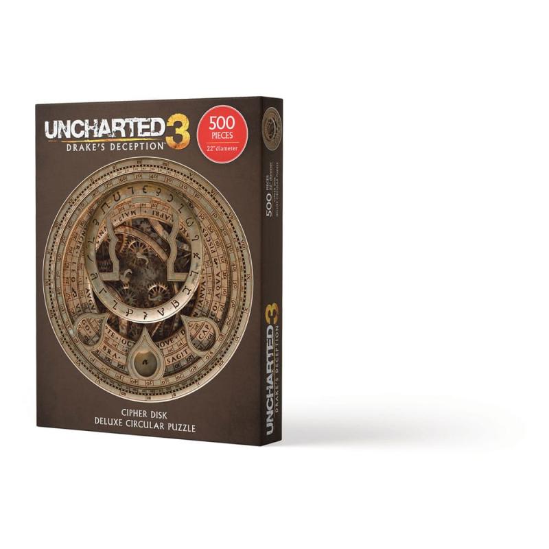 Uncharted Puzzle Cipher Disk Circular Deluxe (500 piezas