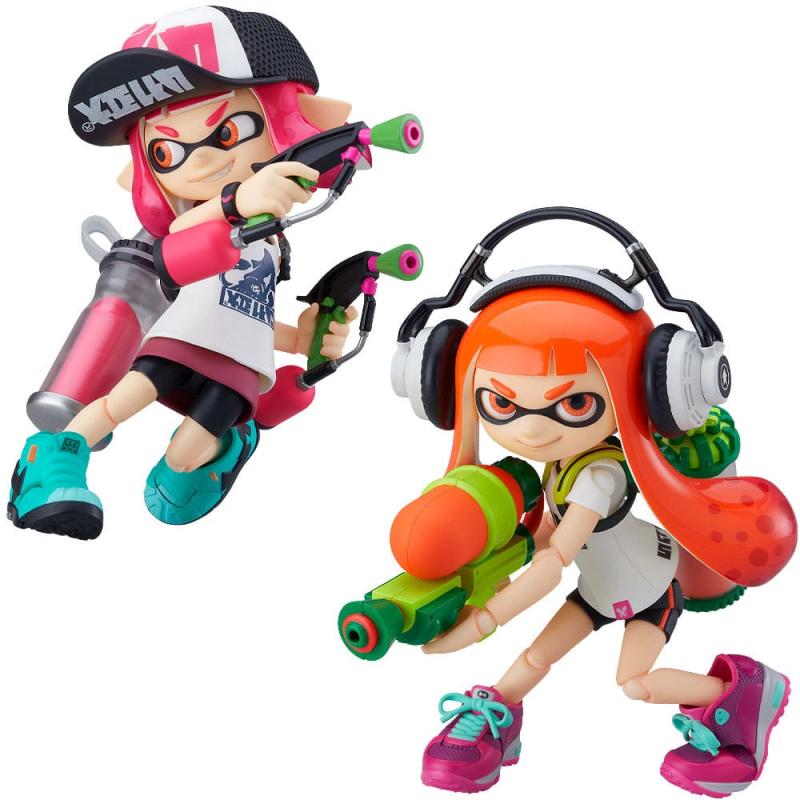 Splatoon/Splatoon 2 Figura Figma Splatoon Girl DX Edition 10 cm