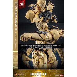 Iron Man Figura Movie Masterpiece Diecast 1/6 Iron Man Mark III (Gold Color Version) Hot Toys Exclusive 33 cm