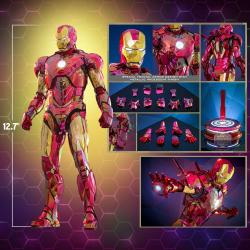 Iron Man Figura Movie Masterpiece Diecast 1/6 Iron Man Mark VI (Fractal Armor) Hot Toys Exclusive 33 cm