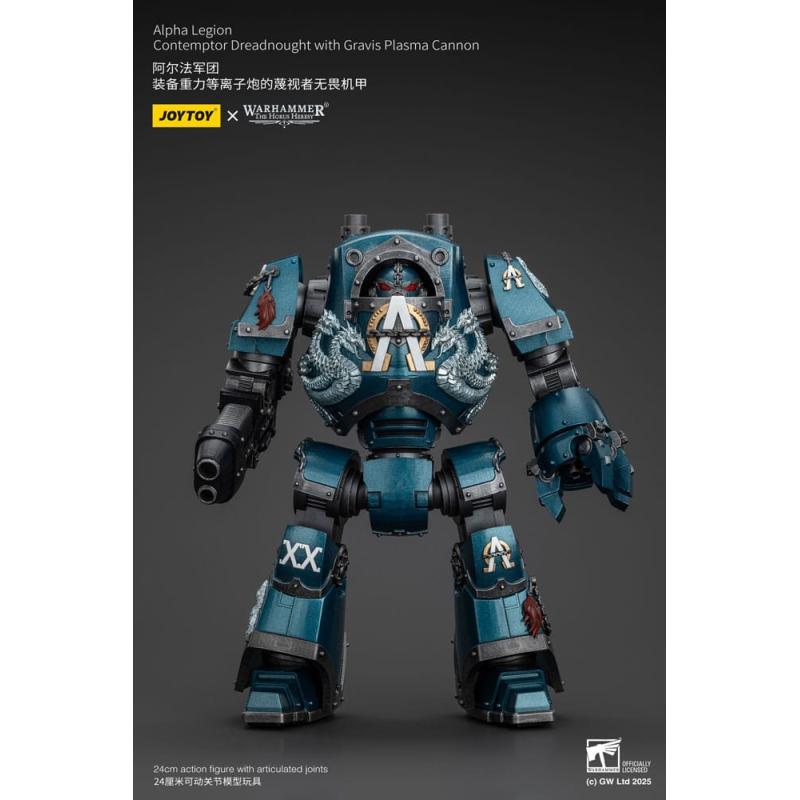 Warhammer The Horus Heresy Figura Alpha Legion Contemptor Dreadnought with Gravis Plasma Cannon 25 cm