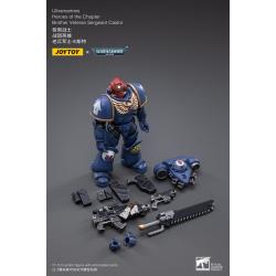 Warhammer 40k Figura 1/18 Ultramarines Heroes of the Chapter Brother Veteran Sergeant Castor 12 cm