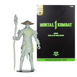 Mortal Kombat Figura Glow in the Dark Edition Raiden (Gold Label) 18 cm