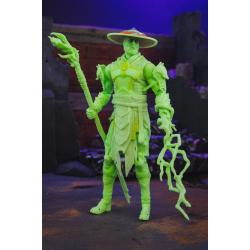 Mortal Kombat Figura Glow in the Dark Edition Raiden (Gold Label) 18 cm