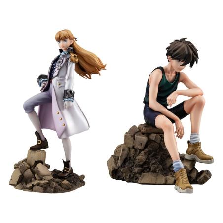 Mobile Suit Gundam Wing Alpha x Omega Estatua PVC 1/8 Heero Yuy & Relena Peacecraft Set 30th Anniversary Repaint Ver. 14 cm
