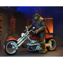 Tortugas Ninja (The Last Ronin The Lost Years) Figura Casey Marie with Last Ronin Motorcycle 18 cm
