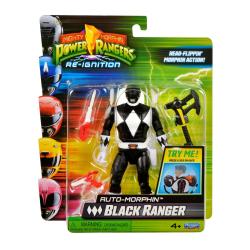 Mighty Morphin Power Rangers Figura Auto-Morphin Black Ranger 12 cm