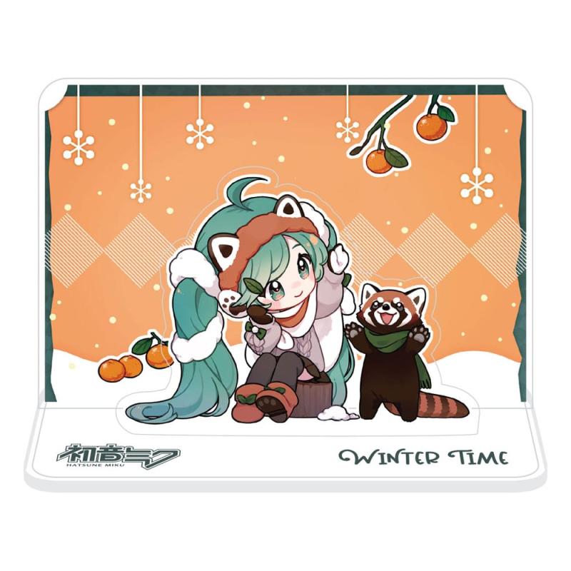 Hatsune Miku Visualización de figuras Miku and Red Panda (Winter Time) 11 cm