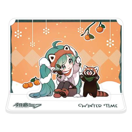 Hatsune Miku Visualización de figuras Miku and Red Panda (Winter Time) 11 cm