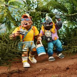 Blister 2 figuras Vacation Bebop &#38; Rocksteady Teenage Mutant Ninja Tortugas Ninja 18cm